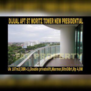 Dijual Apartment ST MORITZ Tower terbaru dan terbaik,New Presidential Tower.