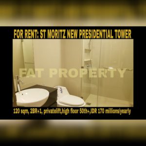 Disewakan Apt ST MORITZ Tower terbaru dan terbaik: New Presidential Tower.