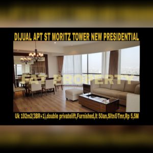 Dijual Apartment ST MORITZ Tower terbaru dan terbaik,New Presidential Tower.