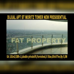 Dijual Apartment ST MORITZ Tower terbaru dan terbaik,New Presidential Tower.
