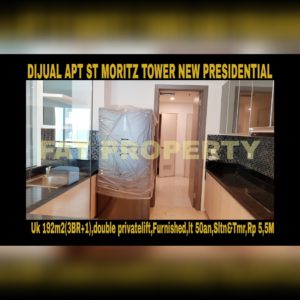 Dijual Apartment ST MORITZ Tower terbaru dan terbaik,New Presidential Tower.