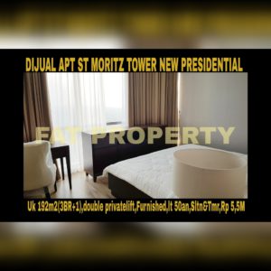 Dijual Apartment ST MORITZ Tower terbaru dan terbaik,New Presidential Tower.
