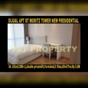 Dijual Apartment ST MORITZ Tower terbaru dan terbaik,New Presidential Tower.
