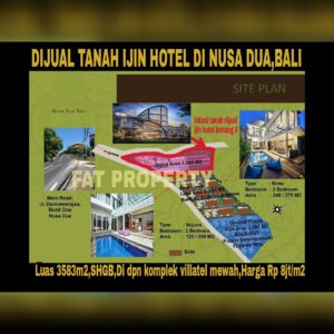 Dijual tanah di daerah elite high class di Bali: Nusa Dua.