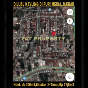 Dijual cepat harga murah banget kavling bagus di Puri Media Blok C9 no 16,Jakarta Barat.