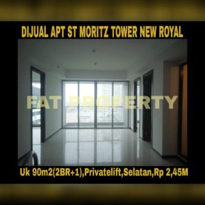 Dijual Apartment ST MORITZ Tower New Royal,Jl Puri Indah U1,Jakarta Barat.