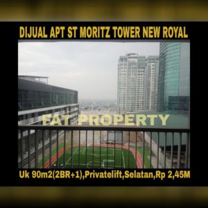 Dijual Apartment ST MORITZ Tower New Royal,Jl Puri Indah U1,Jakarta Barat.