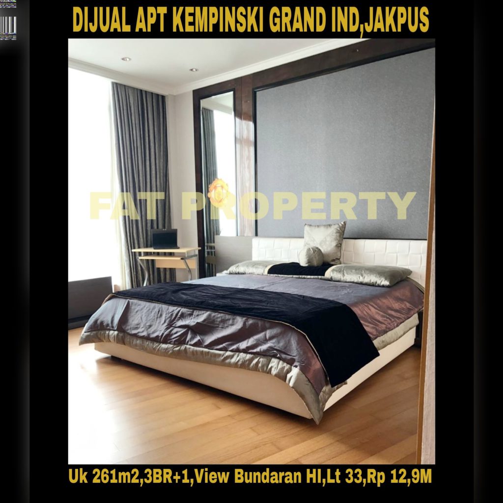 Dijual Apartement Kempinski Grand Indonesia Jakarta Pusat diBunderan HI,Jl MH Thamrin,Jakarta Pusat.
