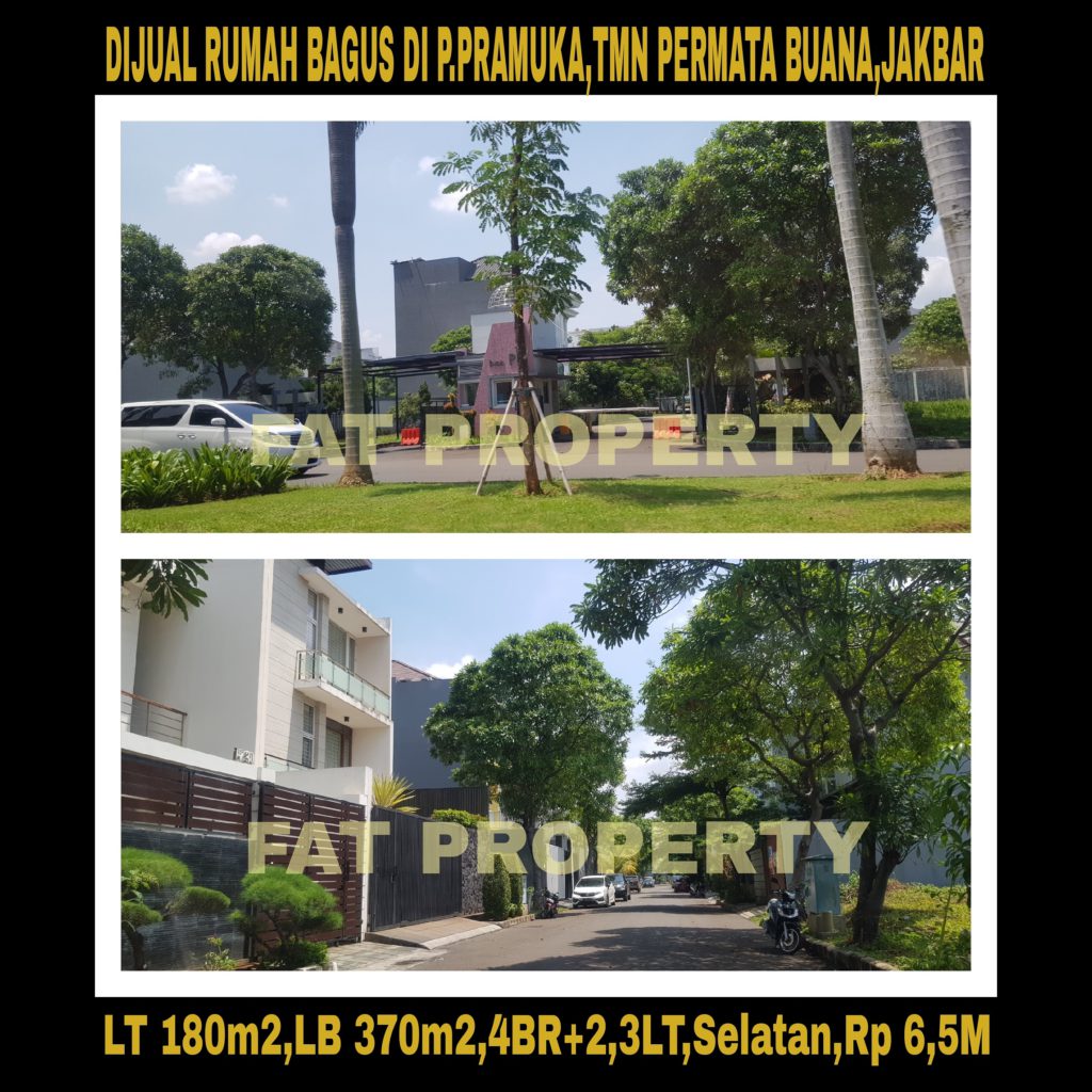 Dijual rumah di Taman Permata Buana, Jl Pulau Pramuka,Jakarta Barat.