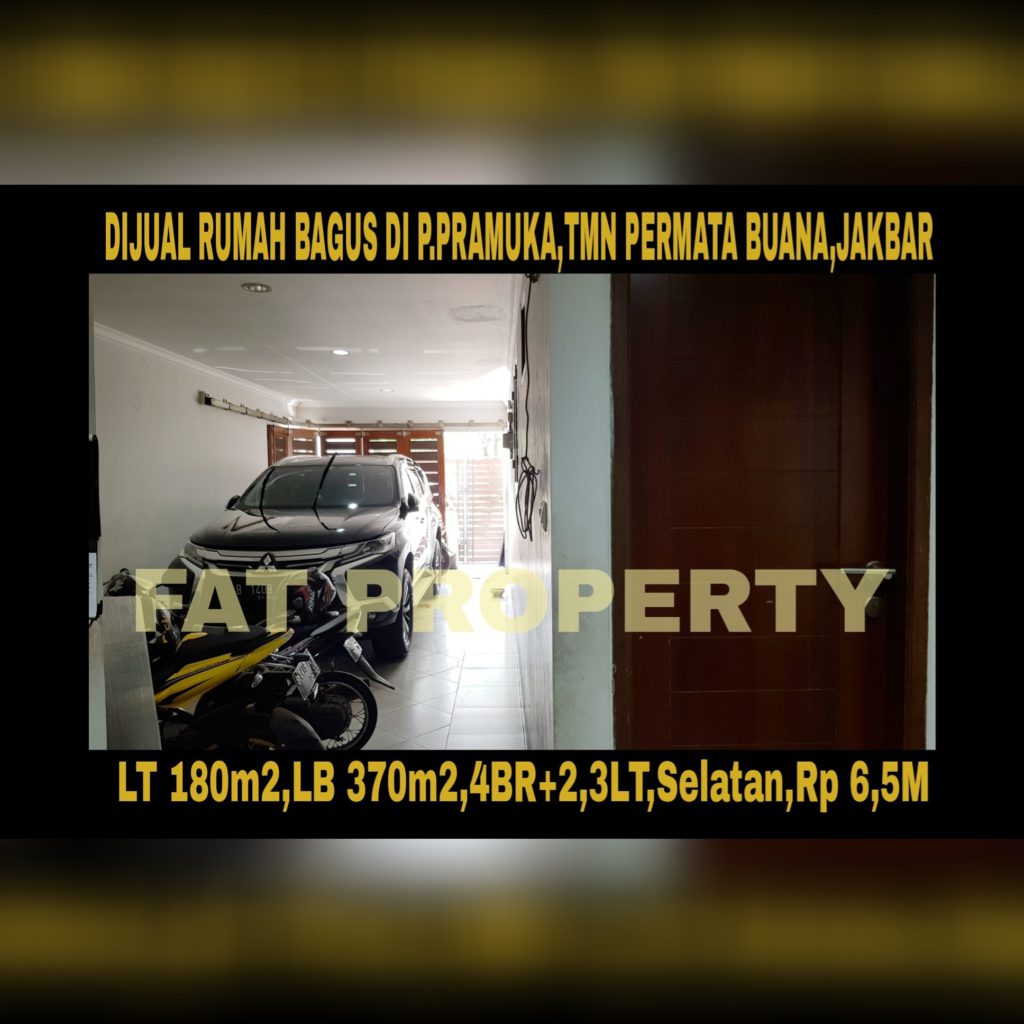 Dijual rumah di Taman Permata Buana, Jl Pulau Pramuka,Jakarta Barat.