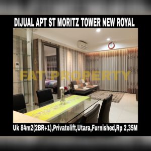 Dijual Apartment ST Moritz di Jl Puri Indah Jakarta Barat.