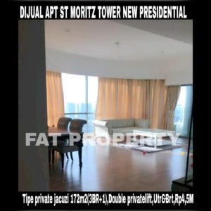 Dijual Apartemen ST MORITZ Jl Puri Indah,Jakarta Barat.