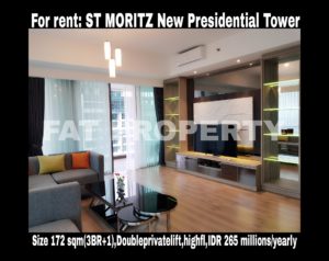 Disewakan: Apartemen ST MORITZ @Jl Puri Indah, Jakarta Barat.