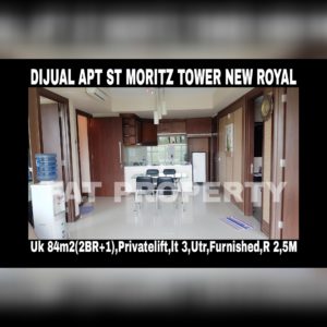 Dijual Apartment ST Moritz di Jl Puri Indah Jakarta Barat.