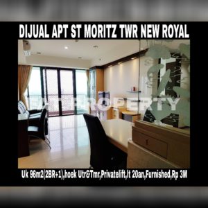 Dijual Apartment ST Moritz di Jl Puri Indah Jakarta Barat.