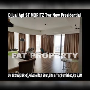 Dijual Apartment ST MORITZ Tower terbaru dan terbaik,New Presidential Tower.