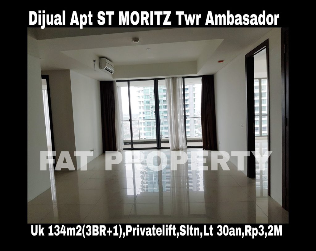 Dijual Apartment ST MORITZ Tower Ambasador,paling strategis di tengah2 Lippomal Puri.