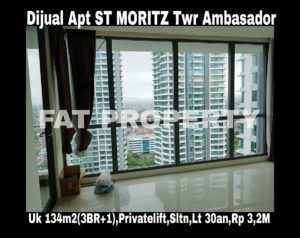 Dijual Apartment ST MORITZ Tower Ambasador,paling strategis di tengah2 Lippomal Puri.