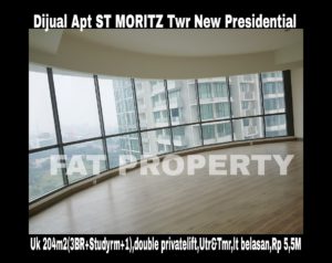 Dijual Apartment ST MORITZ Tower terbaru dan terbaik,New Presidential Tower.