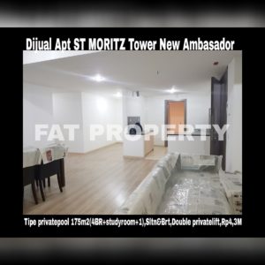 Dijual Apartment ST MORITZ Tower terbaru dan terlengkap: New Ambasador