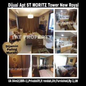 Dijual cepat Apartment ST Moritz di Jl Puri Indah Jakarta Barat.