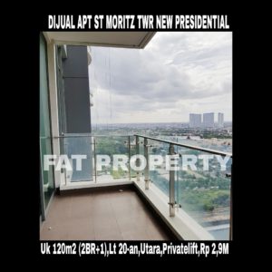 Dijual Apartment ST MORITZ Jl Puri Indah,Jakarta Barat Tower New Presidential