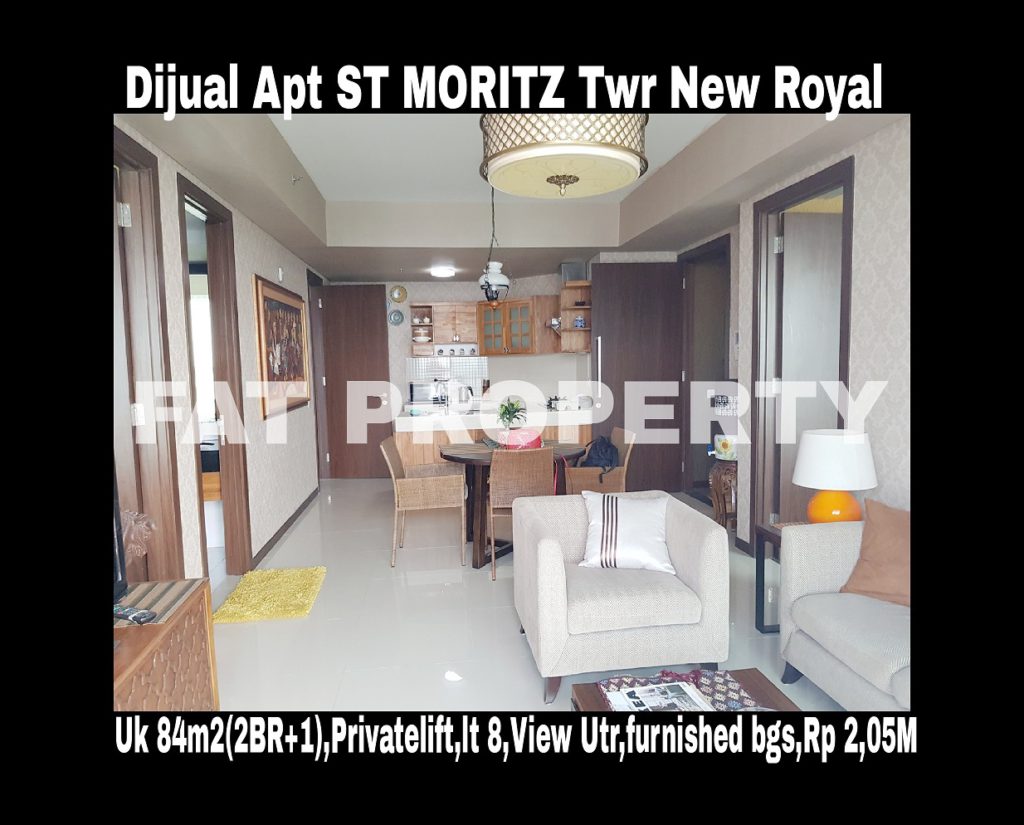 Dijual cepat Apartment ST Moritz di Jl Puri Indah Jakarta Barat.