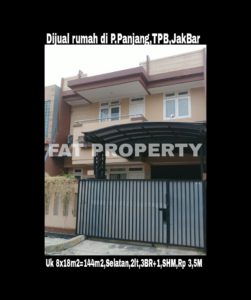 Dijual rumah komplek elite di Taman Permata Buana Jl Pulau Panjang,Puri Indah,Jakarta Barat.
