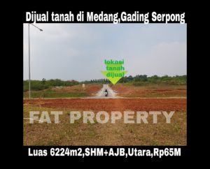 Dijual tanah di Medang,Gading Serpong.