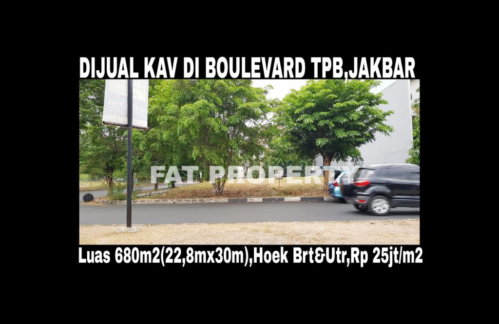 Dijual kavling perumahan di boulevard Taman Permata Buana,Jakarta Barat.