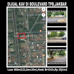 Dijual kavling perumahan di boulevard Taman Permata Buana,Jakarta Barat.