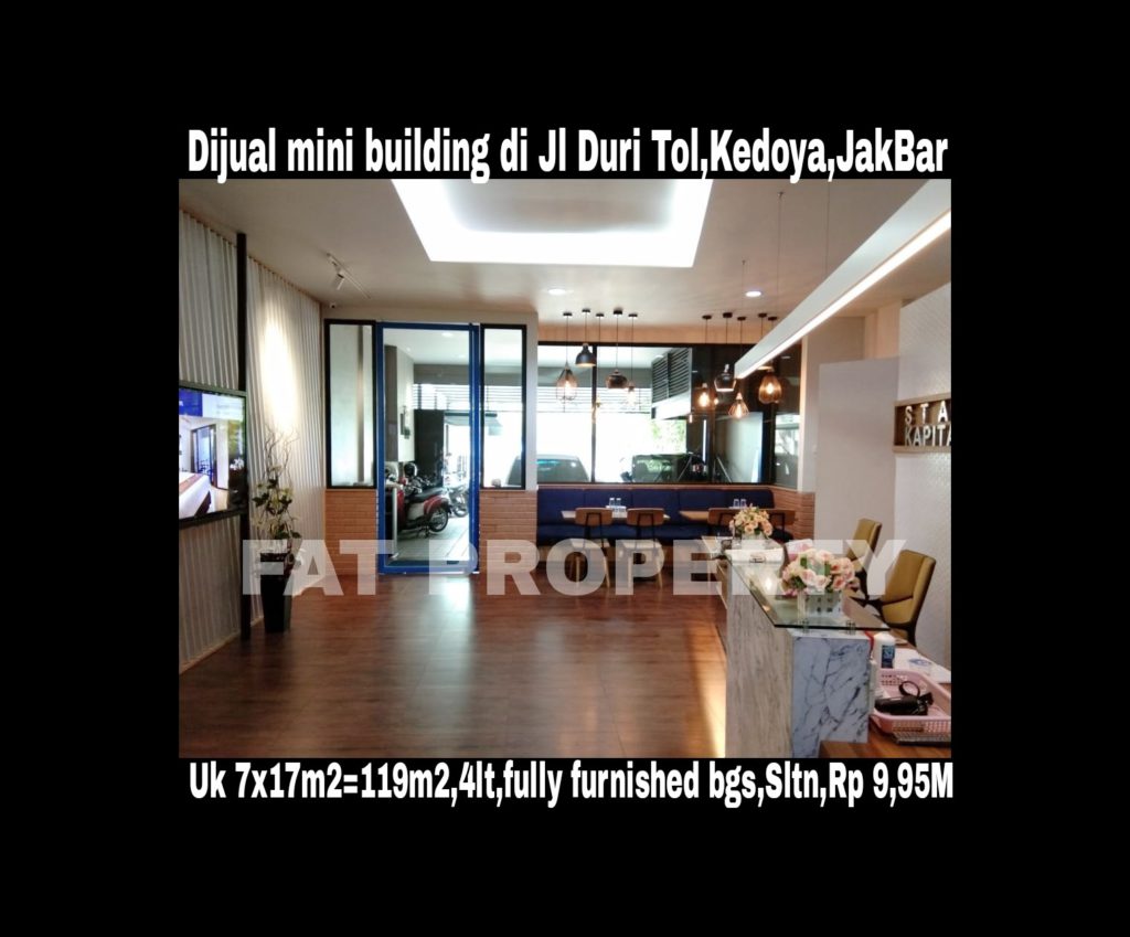 Dijual mini building bagus di Jl Duri Tol,Kedoya,Jakarta Barat.