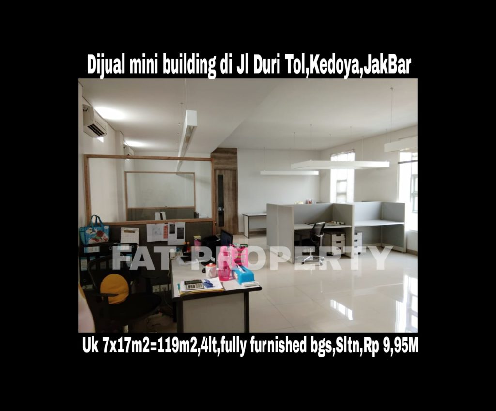Dijual mini building bagus di Jl Duri Tol,Kedoya,Jakarta Barat.