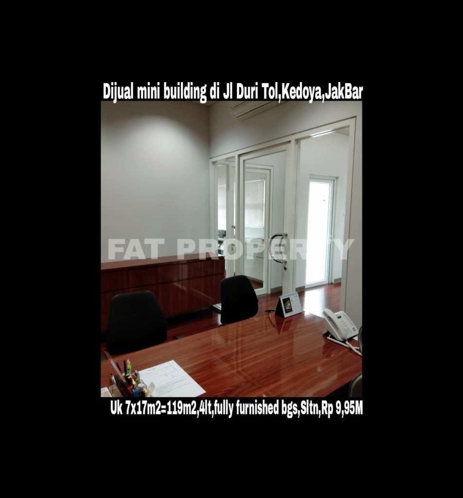 Dijual mini building bagus di Jl Duri Tol,Kedoya,Jakarta Barat.