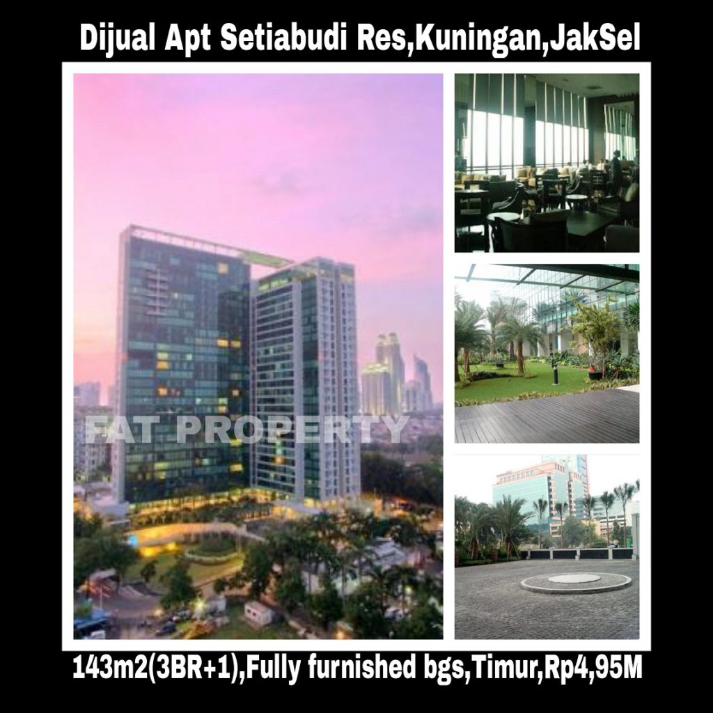 DIJUAL APARTEMEN SETIABUDI RESIDENCES,Kuningan,Jakarta Selatan.