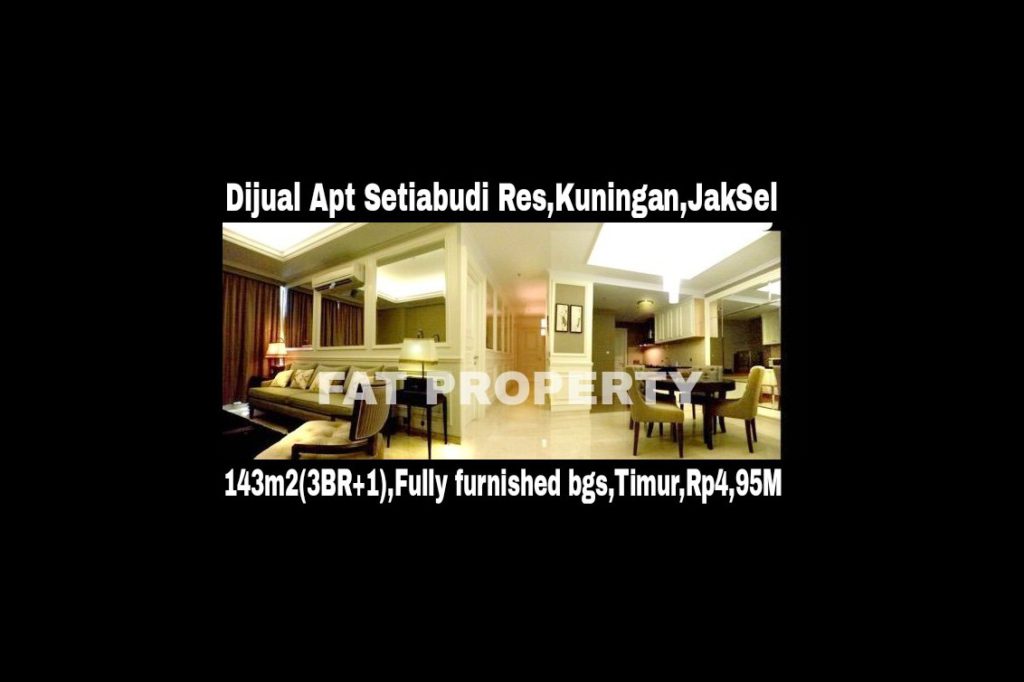 DIJUAL APARTEMEN SETIABUDI RESIDENCES,Kuningan,Jakarta Selatan.