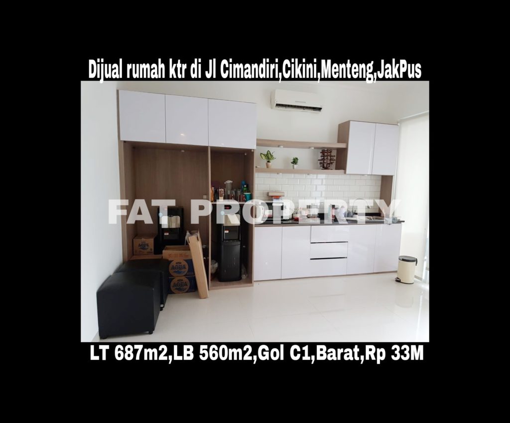 Dijual rumah di daerah elite di jantungnya ibukota Indonesia di Menteng Jl Cimandiri,Cikini,Menteng.