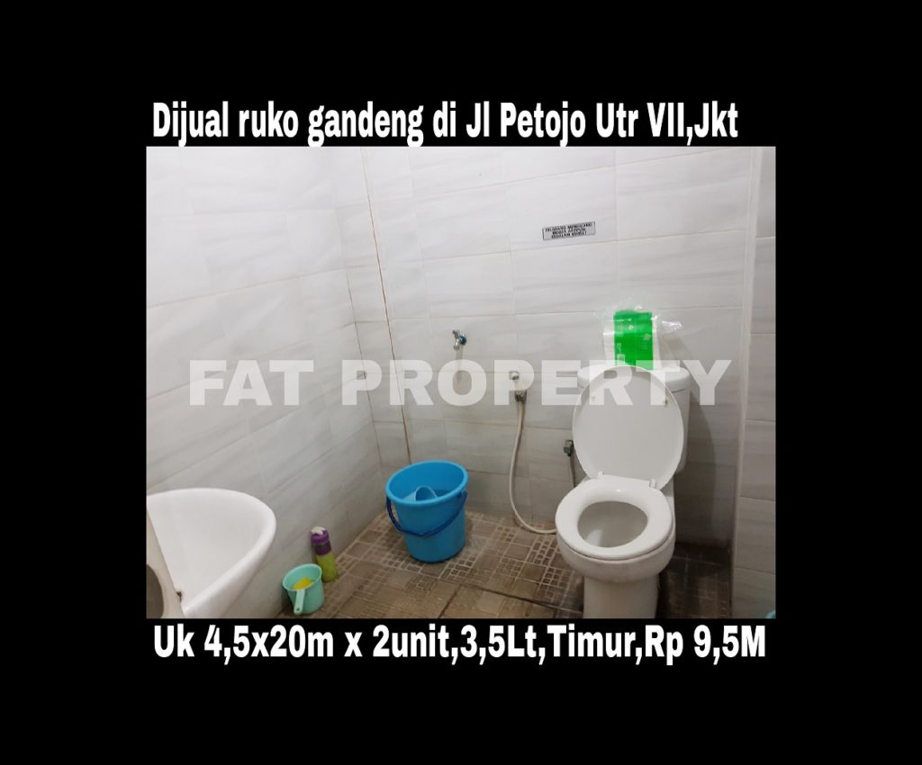 Dijual ruko gandeng yang blm dijebol di Jl Petojo Utara VII,Jakarta Pusat