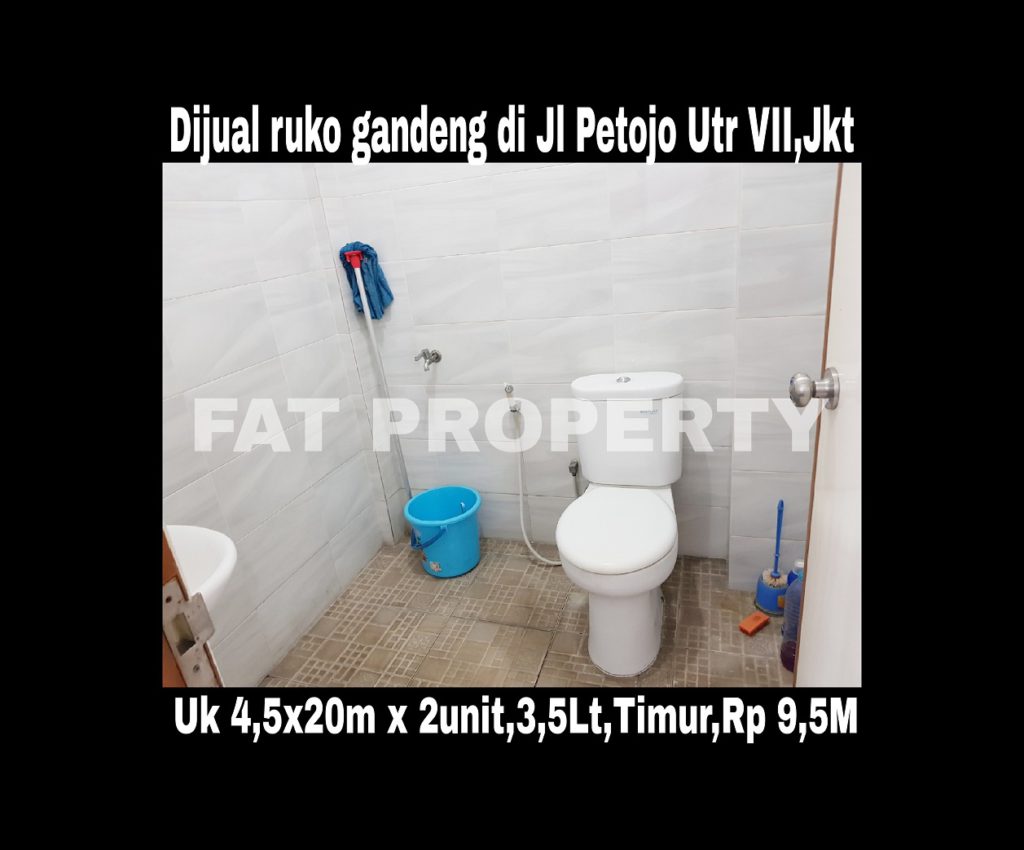 Dijual ruko gandeng yang blm dijebol di Jl Petojo Utara VII,Jakarta Pusat