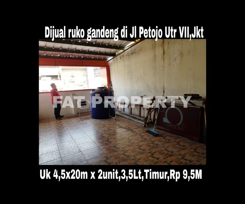 Dijual ruko gandeng yang blm dijebol di Jl Petojo Utara VII,Jakarta Pusat