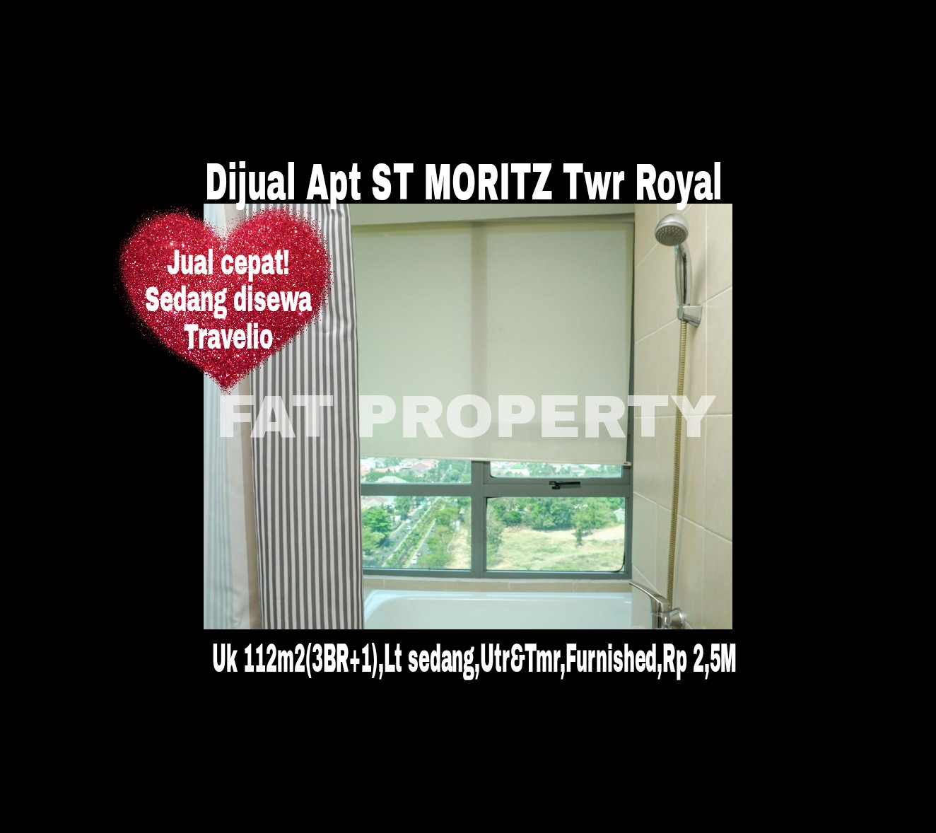 Feature Listing Jual Cepat Apartment ST MORITZ Royal 112 