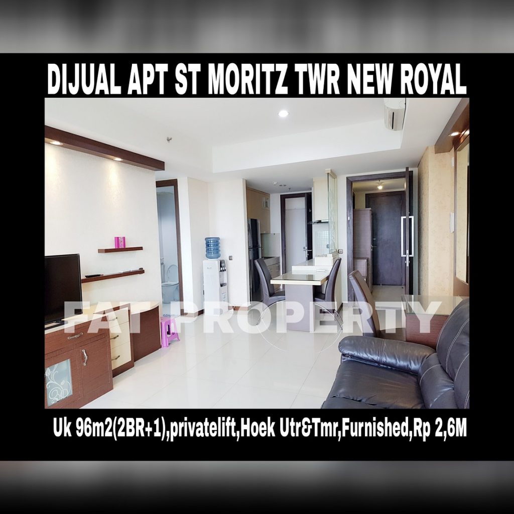Dijual Apartment ST Moritz di Jl Puri Indah Jakarta Barat.