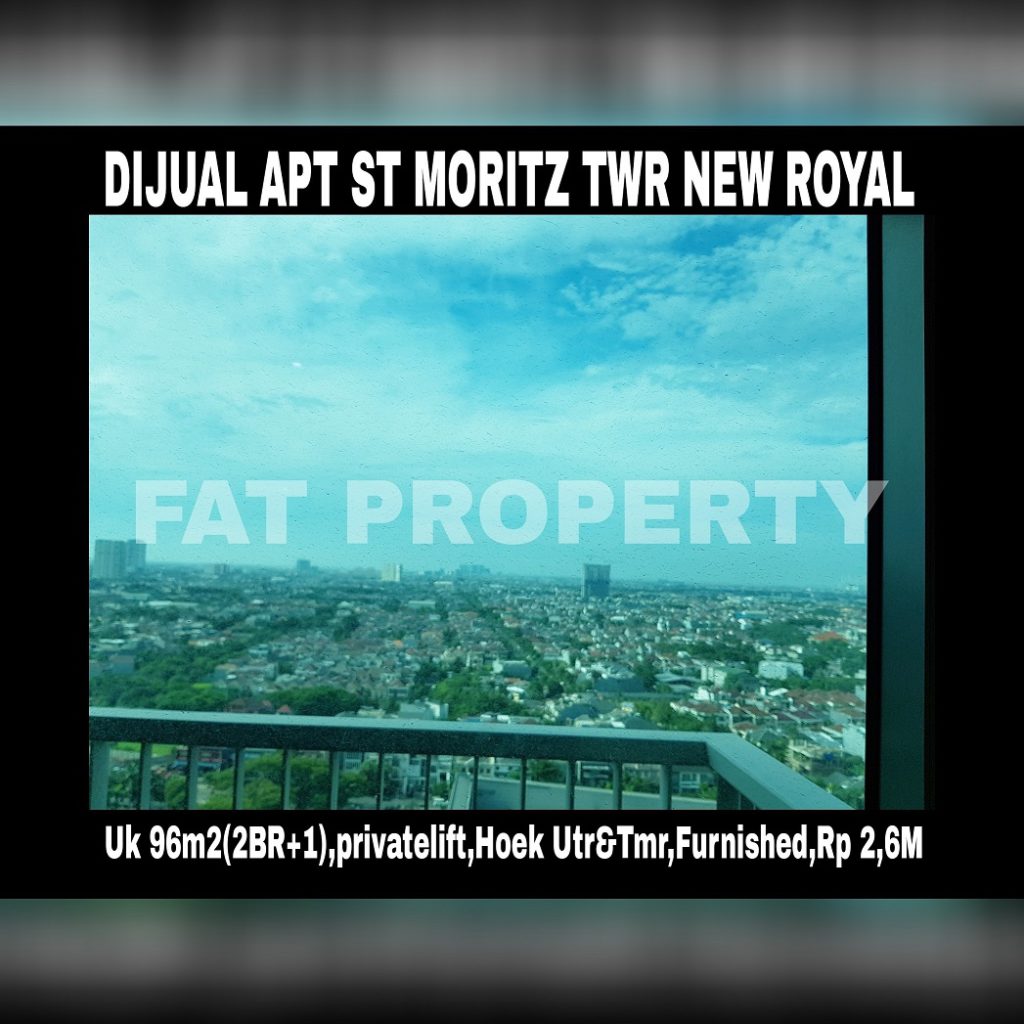Dijual Apartment ST Moritz di Jl Puri Indah Jakarta Barat.