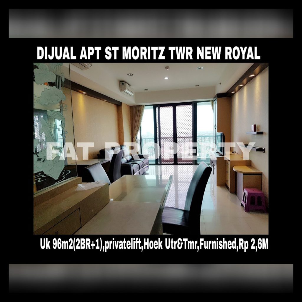 Dijual Apartment ST Moritz di Jl Puri Indah Jakarta Barat.