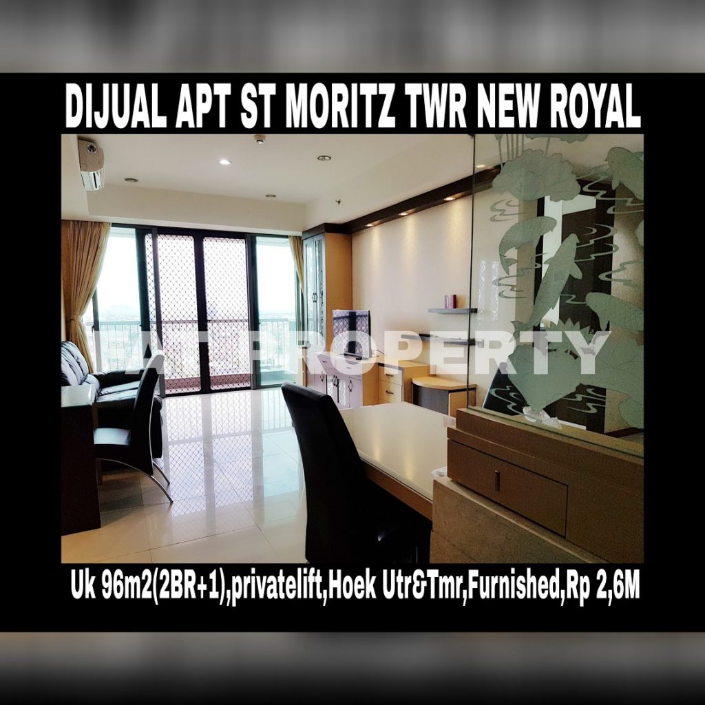 Dijual Apartment ST Moritz di Jl Puri Indah Jakarta Barat.