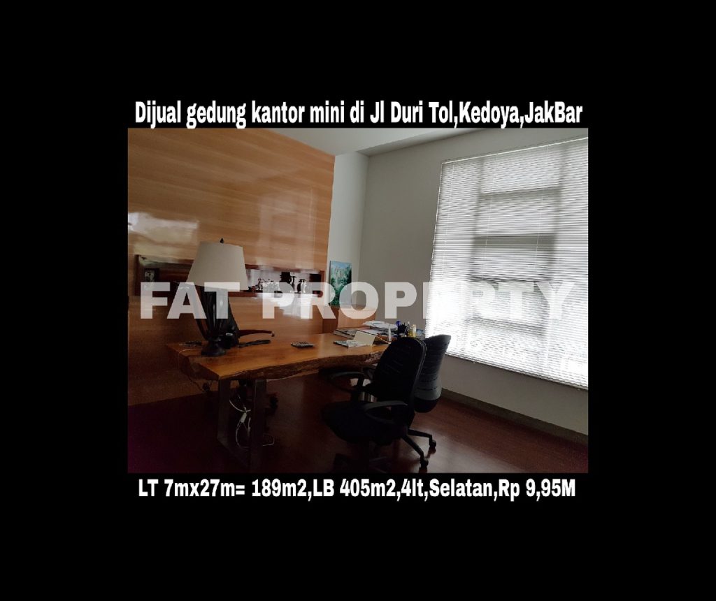 Dijual gedung kantor kecil bagus di Jl Duri Tol,Kedoya,Jakarta Barat