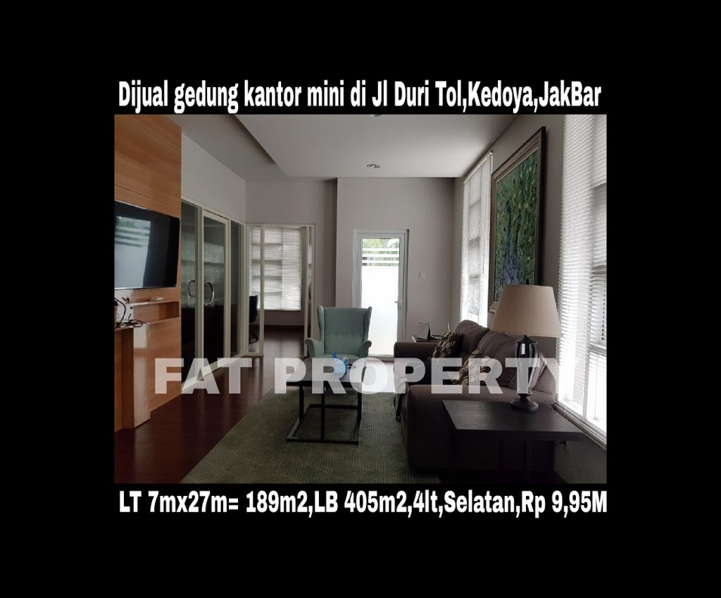 Dijual gedung kantor kecil bagus di Jl Duri Tol,Kedoya,Jakarta Barat