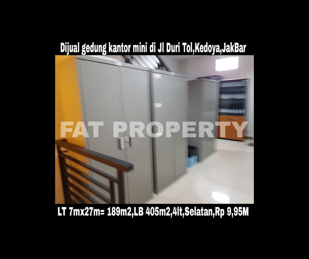 Dijual gedung kantor kecil bagus di Jl Duri Tol,Kedoya,Jakarta Barat