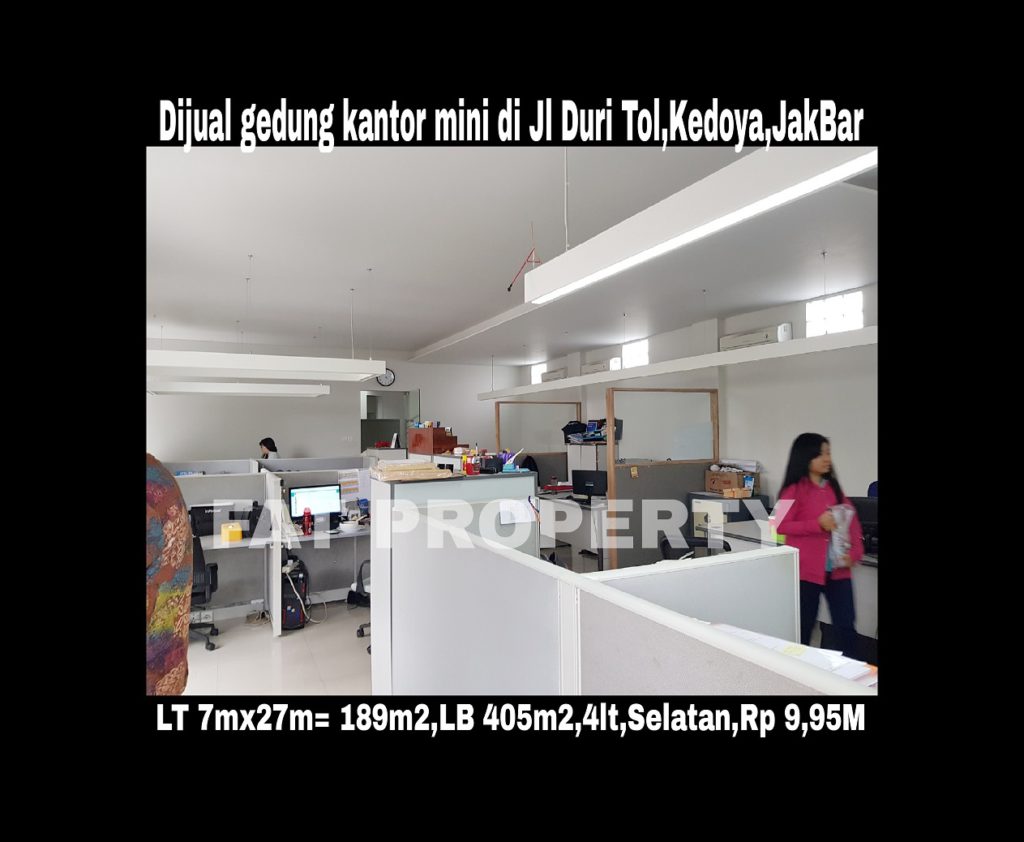 Dijual gedung kantor kecil bagus di Jl Duri Tol,Kedoya,Jakarta Barat