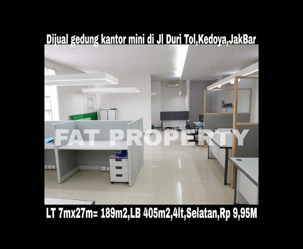 Dijual gedung kantor kecil bagus di Jl Duri Tol,Kedoya,Jakarta Barat